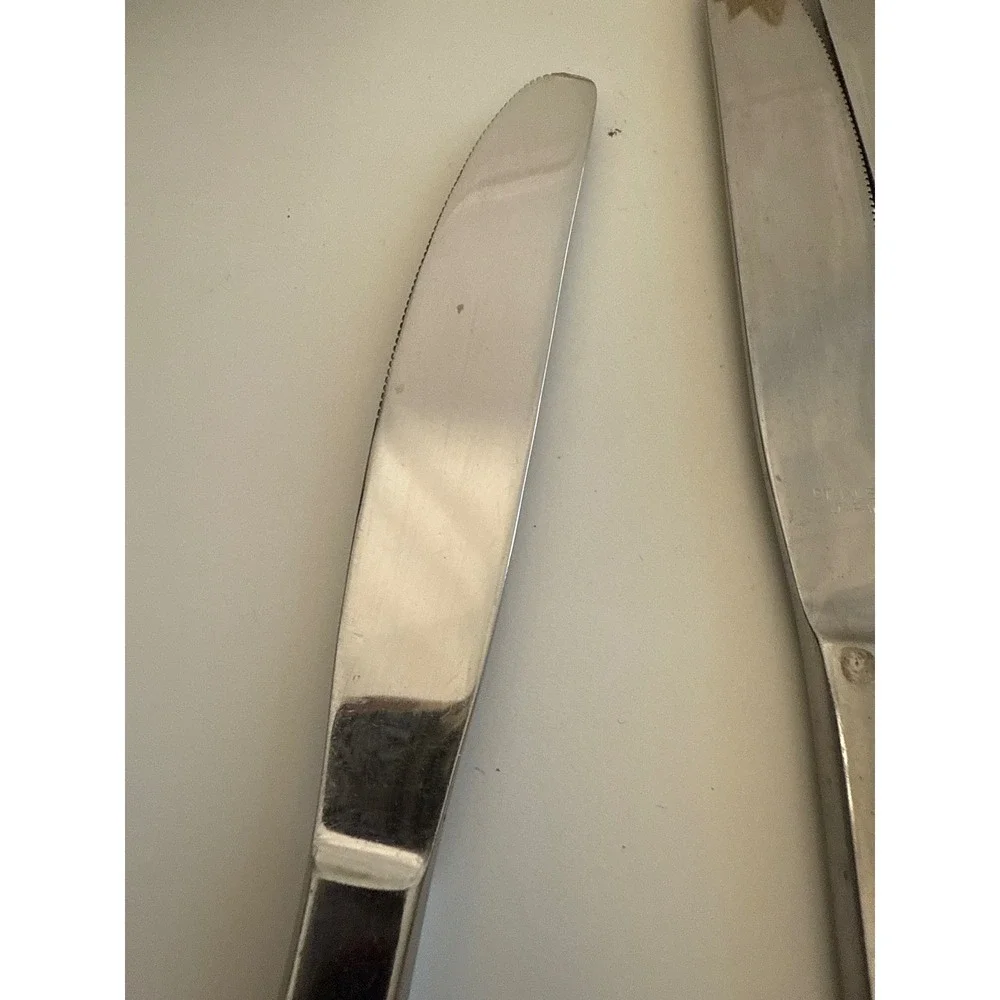 5 Hanford Forge Mystique‎ Dinner Knives Japan Stainless Floral Replacement